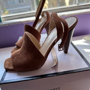 Nine West brown heels